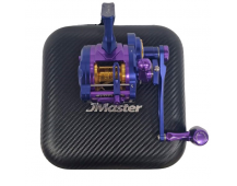 Катушка JIGGING MASTER Gangster Underhead PE5 Deep Sea LH #Титан/Фиолетовый/Золотой